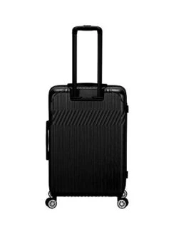 Rockland Pista Hardside Spinner Wheel Luggage Set, Black, 3-Piece (20/24/28) -Luggage Factory Store 312qyvhemNL