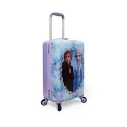 Disney Frozen II Anna Elsa Luggage Hard Side Tween Spinner Rolling Suitcase For Kids Carry-On Travel Trolley - 20 Inch -Luggage Factory Store 31CMhDIz7SL