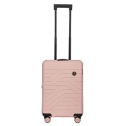 Bric's B|Y Ulisse Spinner Suitcase - 21 Inch Carry-On Luggage - Hard Exterior And TSA-Approved Lock - Pearl Pink