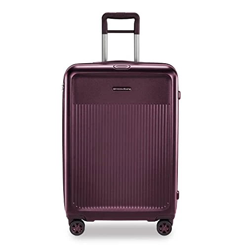Briggs & Riley Sympatico Hardside Medium Spinner Luggage, Plum, 27-Inch Checked 3 Briggs & Riley Sympatico Hardside Medium Spinner Luggage, Plum, 27-Inch Checked