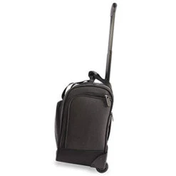 ORIGINAL PENGUIN Men's Ethan Wheeled Under The Seat Carry On Bag, Black Crosshatch -Luggage Factory Store 31J30dfxjUL