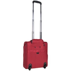 Kenneth Cole Reaction Lincoln Square 16" 1680d Polyester 2-Wheel Underseater Carry-on, Red -Luggage Factory Store 31MuhMjMNhL
