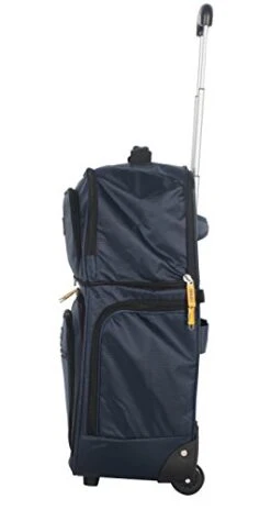 Lucas Convertible Under Seat Carry On Luggage - Expandable 15 Inch Weekender Overnight Business Travel Suitcase - Lightweight 2- Rolling Wheels Bag (Blue) 10 Lucas Convertible Under Seat Carry On Luggage - Expandable 15 Inch Weekender Overnight Business Travel Suitcase - Lightweight 2- Rolling Wheels Bag (Blue) -Luggage Factory Store 31NTZBtYPLL