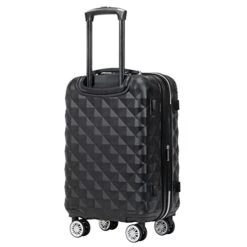 Kenneth Cole Reaction Diamond Tower Luggage Collection Lightweight Hardside Expandable 8-Wheel Spinner Travel Suitcase, Black, 2-Piece Set (20" & 28") -Luggage Factory Store 31OYDTKpXSL c73322a4 597d 45a6 abf7 acc83968d148