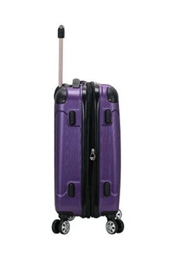 Rockland London Hardside Spinner Wheel Luggage, Purple, Carry-On 20-Inch -Luggage Factory Store 31RznazgB7L