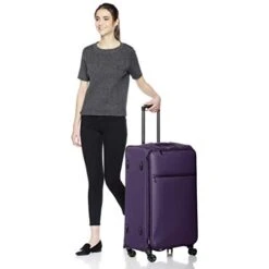 AmazonBasics Belltown Softside Rolling Spinner Suitcase Luggage - 29 Inch, Heather Purple 12 AmazonBasics Belltown Softside Rolling Spinner Suitcase Luggage - 29 Inch, Heather Purple -Luggage Factory Store 31UlqH4dP1L