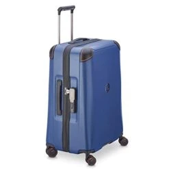 DELSEY Paris Cactus Hardside Luggage With Spinner Wheels, Navy, Checked-Medium 24 Inch -Luggage Factory Store 31V wbjWY2L