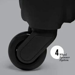 Lipault - Original Plume Spinner 55/20 Luggage - Carry-On Rolling Bag For Women - Black -Luggage Factory Store 31bjJL0MX8L