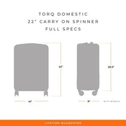 Briggs & Riley Torq Hardside Carry On Luggage With Spinner Wheels 22 Inch. USB Charging Port, TSA-Friendly Locks, Easy Access Hinged Front Pocket, Black -Luggage Factory Store 31cV1ObJk0L