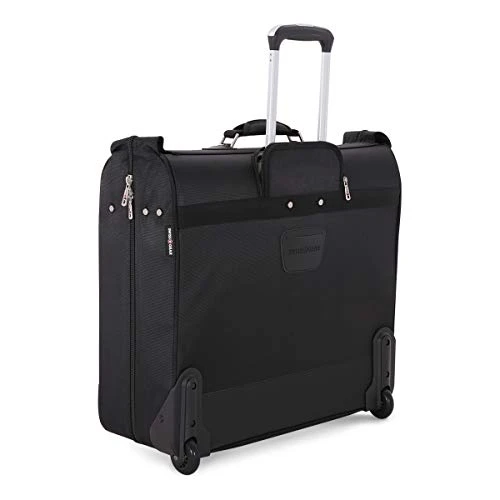(USED) SWISSGEAR Full-Sized Effortless Folding Wheeled Garment Bag | Rolling Travel Luggage | Men's And Women's - Black 3 (USED) SWISSGEAR Full-Sized Effortless Folding Wheeled Garment Bag | Rolling Travel Luggage | Men's And Women's - Black - Image 2