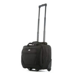 Olympia Luggage Deluxe Rolling Tote, Black, One Size
