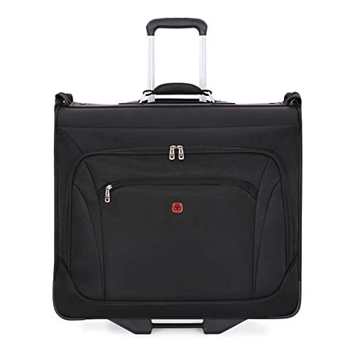 (USED) SWISSGEAR Full-Sized Effortless Folding Wheeled Garment Bag | Rolling Travel Luggage | Men's And Women's - Black 9 (USED) SWISSGEAR Full-Sized Effortless Folding Wheeled Garment Bag | Rolling Travel Luggage | Men's And Women's - Black - Image 8