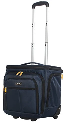 Lucas Convertible Under Seat Carry On Luggage - Expandable 15 Inch Weekender Overnight Business Travel Suitcase - Lightweight 2- Rolling Wheels Bag (Blue) 3 Lucas Convertible Under Seat Carry On Luggage - Expandable 15 Inch Weekender Overnight Business Travel Suitcase - Lightweight 2- Rolling Wheels Bag (Blue)