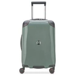 DELSEY Paris Cactus Hardside Luggage With Spinner Wheels, Khaki, Checked-Medium 24 Inch
