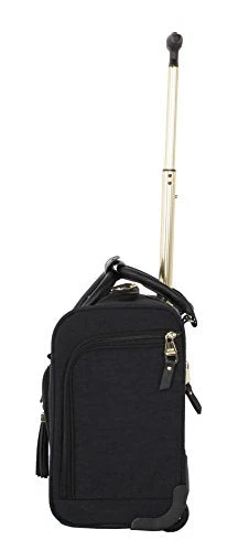 Steve Madden Designer 15 Inch Carry On Suitcase- Small Weekender Overnight Business Travel Luggage- Lightweight 2- Rolling Spinner Wheels Under Seat Bag For Women (Peek-A-Boo Black) 6 Steve Madden Designer 15 Inch Carry On Suitcase- Small Weekender Overnight Business Travel Luggage- Lightweight 2- Rolling Spinner Wheels Under Seat Bag For Women (Peek-A-Boo Black) - Image 4