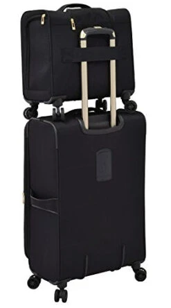 London Fog Langley 8 Wheel 15" Under The Seat Bag, Black 14 London Fog Langley 8 Wheel 15" Under The Seat Bag, Black -Luggage Factory Store 31jcyaST8 L