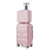 Somago 20IN Carry On Luggage And 14IN Mini Cosmetic Cases Travel Set Hardside Luggage With Spinner Wheels Lightweight Polypropylene Suitcase With TSA Lock (2-Piece Set (14/20), Nude Pink) 1 Somago 20IN Carry On Luggage And 14IN Mini Cosmetic Cases Travel Set Hardside Luggage With Spinner Wheels Lightweight Polypropylene Suitcase With TSA Lock (2-Piece Set (14/20), Nude Pink) -Luggage Factory Store 31npYqINGxL