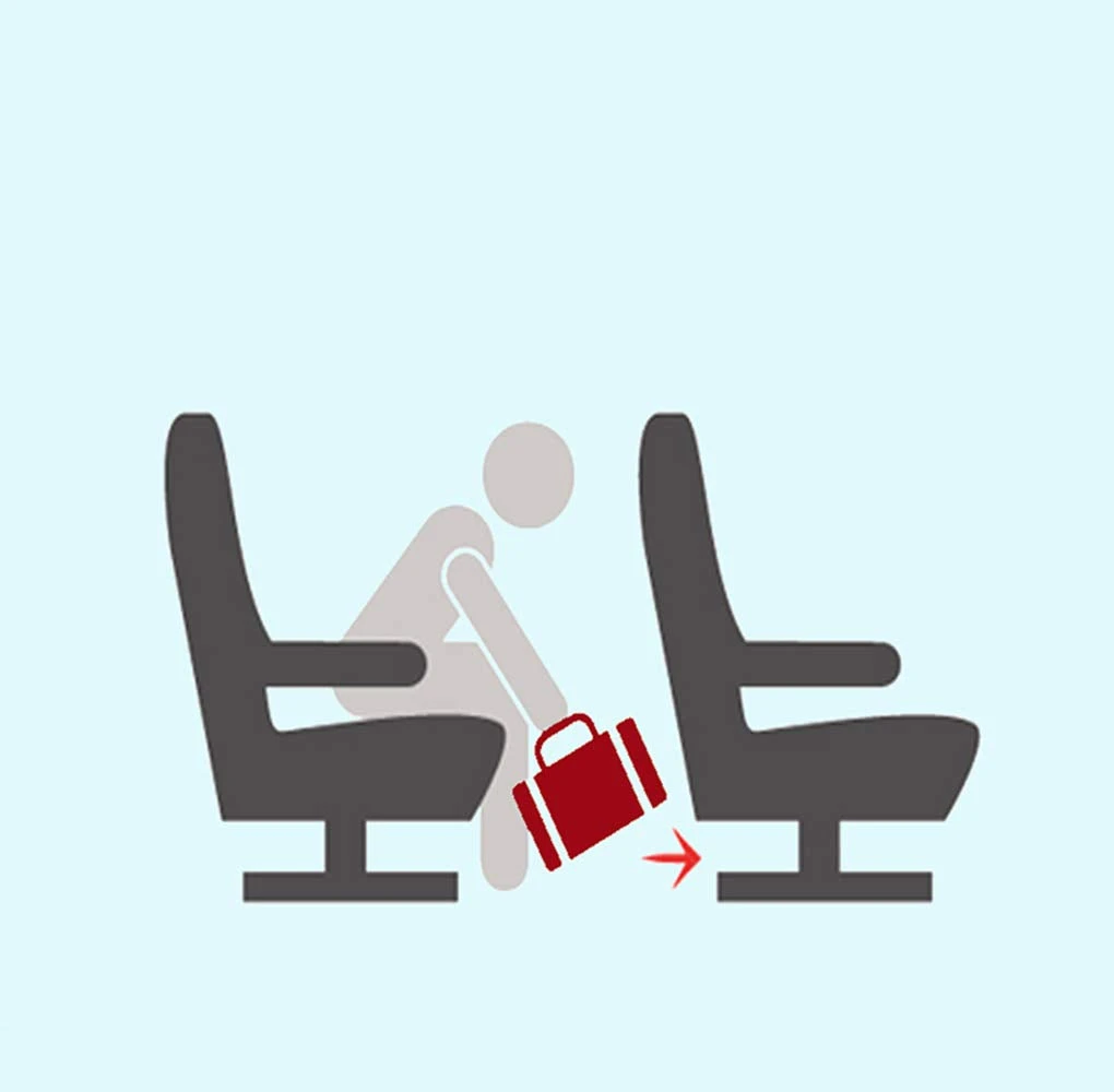 Boardingblue Under Seat 18" Duffel Bag Personal Item For Spirit & Frontier Airlines (Black) 4 Boardingblue Under Seat 18" Duffel Bag Personal Item For Spirit & Frontier Airlines (Black) - Image 2