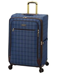 London Fog Brentwood II 4 Piece Set (with Under The Seat Bag), Blue Window Pane -Luggage Factory Store 410F38tRWvL