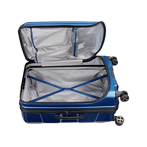 DELSEY Paris 40207982002 Cruise Lite Hardside 2.0 Expandable Luggage, Spinner Wheels, Blue, Checked-Medium 25 Inch 4 DELSEY Paris 40207982002 Cruise Lite Hardside 2.0 Expandable Luggage, Spinner Wheels, Blue, Checked-Medium 25 Inch - Image 2