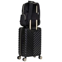 Kenneth Cole Reaction Women's Sophie Backpack Silky Nylon 15" Laptop & Tablet RFID Bookbag For School, Work, & Travel, Black With 20" Carry-On, One Size 32 Kenneth Cole Reaction Women's Sophie Backpack Silky Nylon 15" Laptop & Tablet RFID Bookbag For School, Work, & Travel, Black With 20" Carry-On, One Size -Luggage Factory Store 410eKCr nVL