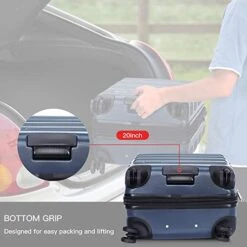 Verdi Luggage Set 3 Piece - Lightweight With USB Port Hardside Carry On Suitcase - Includes Expandable 20 Inch Carry On, 24In/TSA-Approved Lock 28In Checked Bag With 8-Wheel Rolling Spinner -Luggage Factory Store 41270amHXTL