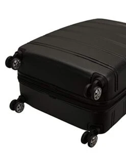 Rockland Melbourne Hardside Expandable Spinner Wheel Luggage, Black, 3-Piece Set (20/24/28) -Luggage Factory Store 4169IFgGIxL 81358e14 4fb7 4e71 9c4b 3ec9ad4c7ed5