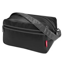 Cabin Max️ Arezzo Stowaway XL - 8x14x9 20L Underseat Carry On Luggage - Perfect Weekender Bag Messenger Bag For Overnight Stays! (Black/Charcoal)