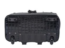 JKM And Company THE BARRINGTON Black Python & Alligator Compatible With Computer IPad, Laptop Tablet Rolling Tote Bag Briefcase Carryall Bag -Luggage Factory Store 417vLv3uoGL