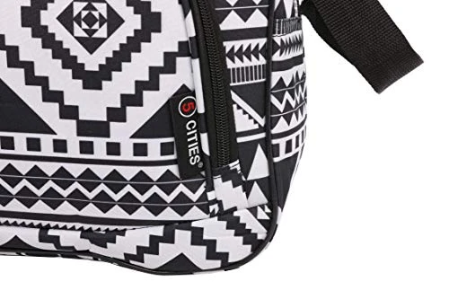 16 Inch Carry On Hand Luggage Flight Duffle Bag, 2nd Bag Or Underseat, 19L (Black Aztec) 8 16 Inch Carry On Hand Luggage Flight Duffle Bag, 2nd Bag Or Underseat, 19L (Black Aztec) - Image 6