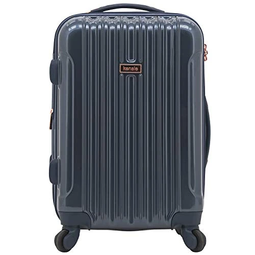 Kensie Women's Alma Hardside Spinner Luggage, Midnight Blue, Carry-On 20-Inch 3 Kensie Women's Alma Hardside Spinner Luggage, Midnight Blue, Carry-On 20-Inch