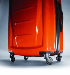 Samsonite Winfield 2 Hardside Luggage With Spinner Wheels, Orange, Checked-Medium 24-Inch -Luggage Factory Store 418lOYvl07L