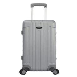TPRC Seattel Hardside Rolling Carry-On Luggage, Silver, 20-Inch