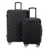 Kenneth Cole Reaction Diamond Tower Luggage Collection Lightweight Hardside Expandable 8-Wheel Spinner Travel Suitcase, Black, 2-Piece Set (20" & 28") 1 Kenneth Cole Reaction Diamond Tower Luggage Collection Lightweight Hardside Expandable 8-Wheel Spinner Travel Suitcase, Black, 2-Piece Set (20" & 28") -Luggage Factory Store 41BBu3xdoQL