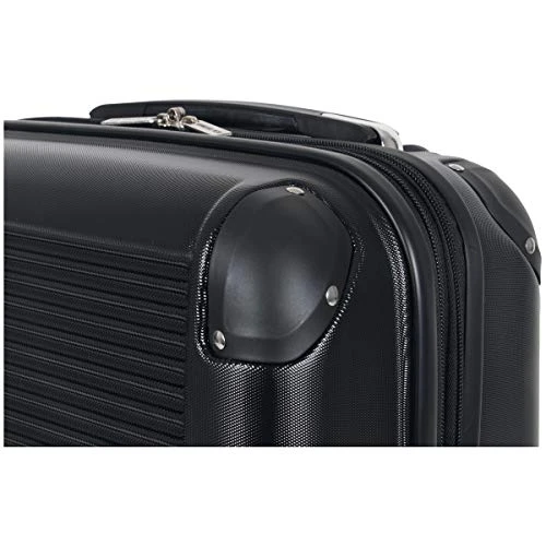 Ben Sherman Norwich Luggage Collection Lightweight Hardside Pet Expandable 8-Wheel Spinner Travel Suitcase Bag, Midnight Black, 2-Piece Set (20"/24") 6 Ben Sherman Norwich Luggage Collection Lightweight Hardside Pet Expandable 8-Wheel Spinner Travel Suitcase Bag, Midnight Black, 2-Piece Set (20"/24") - Image 4
