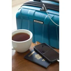 Samsonite Centric 2 Hardside Expandable Luggage With Spinner Wheels, Caribbean Blue, Carry-On 20-Inch -Luggage Factory Store 41E6nTQSOWL