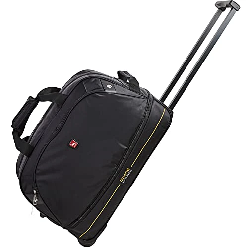 OIWAS Small Rolling Duffle Bag With Wheels Travel 22 Inch Carry On Luggage Tote Suitcase Unisex-Adult Short Term Trips Expandable 45L To 55L Women Men Black 3 OIWAS Small Rolling Duffle Bag With Wheels Travel 22 Inch Carry On Luggage Tote Suitcase Unisex-Adult Short Term Trips Expandable 45L To 55L Women Men Black