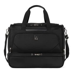 Travelpro Maxlite 5 Softside Carry-on Weekender With Drop-Bottom Compartment, Lightweight Overnight Travel Duffel Bag, Men And Women, Black, 19-Inch