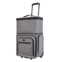 Travelers Club Luggage 16" Top Expandable Rolling Underseater W/USB Port, Dark Gray Suitcase, 36 Travelers Club Luggage 16" Top Expandable Rolling Underseater W/USB Port, Dark Gray Suitcase, -Luggage Factory Store 41F 3Qz b4L