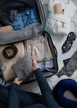 Samsonite Omni PC Hardside Expandable Luggage With Spinner Wheels, Carry-On 20-Inch, Caribbean Blue -Luggage Factory Store 41FAGHN9QsL