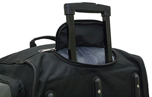 Amaro 36in Rolling Duffel Bag With Wheels | Travel Duffle Luggage Bag | Lightweight Rolling Bag L | Retractable Pull Handle (Black) 4 Amaro 36in Rolling Duffel Bag With Wheels | Travel Duffle Luggage Bag | Lightweight Rolling Bag L | Retractable Pull Handle (Black) - Image 2