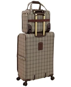 London Fog Brentwood II 4 Piece Set (with Under The Seat Bag), Cappuccino -Luggage Factory Store 41Hxg6ttYnL