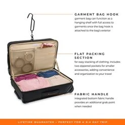 Briggs & Riley Baseline Garment Bags, Black, Carry-On Upright -Luggage Factory Store 41IG2vwC3LL