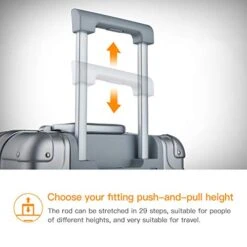 Bamboo Wolf 20-inch Aluminum-Magnesium Alloy Carry-on Hardside Suitcase Hard Shell Luggage, Built-In TSA Lock, Zipperless Fashion With Spinner Wheels For Travel / Business, Silver -Luggage Factory Store 41JGJagRzqL 2dbcdc06 8d0f 46f3 b75d 431500267b9b