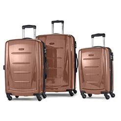 Samsonite Winfield 2 Hardside Luggage With Spinner Wheels, Rose Gold, 3-Piece Set (20/24/28)