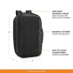 Briggs & Riley ZDX Convertible Backpack Duffel Carry-on, Black, Medium 39 Briggs & Riley ZDX Convertible Backpack Duffel Carry-on, Black, Medium -Luggage Factory Store 41MKIhBvADL