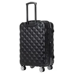 Kenneth Cole Reaction Diamond Tower Luggage Collection Lightweight Hardside Expandable 8-Wheel Spinner Travel Suitcase, Black, 2-Piece Set (20" & 28") -Luggage Factory Store 41MYAf30g9S b401ae08 face 47e0 95d7 d1fbdcc56ad4