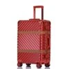 Women Travel Rolling Luggage Aluminum Frame Checked Boarding Cabin Case Spinner Trolley Travel Suitcase,Red,29 -Luggage Factory Store 41Mchht5mXL