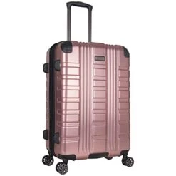 Kenneth Cole REACTION Scott's Corner Hardside Expandable 8-Wheel Spinner TSA Lock Travel Suitcase, Rose Gold, 3-Piece Set (20", 24", & 28") -Luggage Factory Store 41NfwLpNITL
