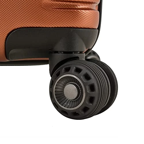Traveler's Choice Archer Polycarbonate Hardside Spinner Luggage, Orange, 3-Piece Set 6 Traveler's Choice Archer Polycarbonate Hardside Spinner Luggage, Orange, 3-Piece Set - Image 4
